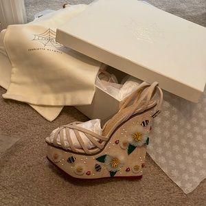 Floral Meredith Sandal Wedges